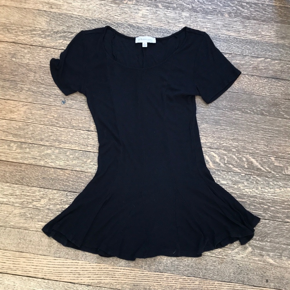 Fun and Classic Ribbed Philosophy Top